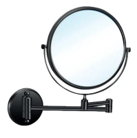 Косметическое зеркало Nofer 08009.2.N c увеличением x3 черное