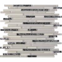 pixmosaic PIX728 из мрамора и стекла, чипы 10x48/98/148 мм, сетка 286х300x8 мм