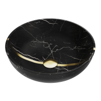 Накладная раковина Omoikiri Hitomi-BL Marble 41 4972077 черный мрамор