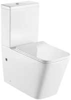 Унитаз-компакт напольный с бачком и сиденьем микролифт Aquatek Либра AQ1263-00 безободковый