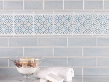 Настенная плитка OCEAN LISO WHITECAPS (ADOC1002) 7.5x15 от ADEX (Испания)