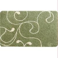 Коврик для ванной комнаты IDDIS Flower Lace 60*90 см микрофибра green (412M690I12)