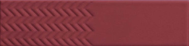 Настенная плитка BISCUIT Waves Bordeaux (4101160) 5x20 от 41ZERO42 (Италия)