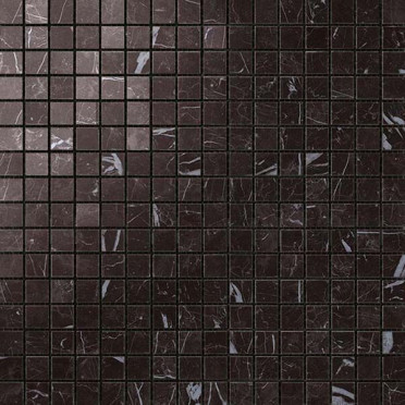 Мозаика керамогранит Marvel Stone Nero Marquina Mosaico Lapp. (AS3U) 30x30 от Atlas Concorde (Италия)