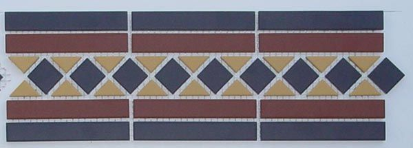 Бордюр Border GUILFORD 2 Strip Stand.(Dot14, Tr.1/2 21, Strip 20+14) 42x14.5 от TopCer (Португалия)