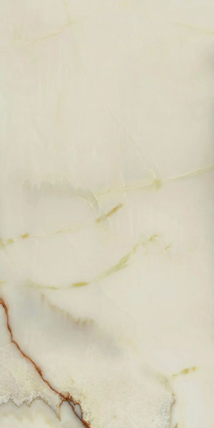 Керамогранит BIJOUX ONYX BLANCHE GLO 6MM R (765720) 120x240 от REX Ceramiche (Италия)