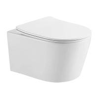 Унитаз подвесной с сиденьем микролифт Aquatek Оберон AQ1363W-00 безободковый