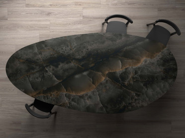 Керамогранит BOOKMATCH ONICE BLACK B POLISHED 160x320x0.6 от Ascale (Испания)