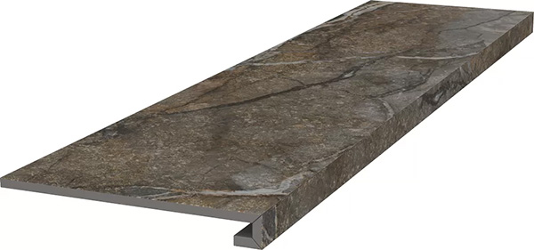 Фронтальная ступень Сильвер Рут серый обрезной клееная (DL502920R/GCF) 33x119.5x0.9 от Kerama Marazzi (Россия)