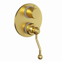 Смеситель для ванны Paini Duomo 88PJ6911 встраиваемый, матовое золото PVD