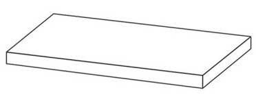 Угловая ступень MARMI SICILIANI Gradino Costa Retta DX Avorio Segesta Lap Ret правая 33x120xh3.2 от AVA Ceramica (Италия)