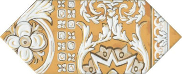 Декор Алмаш 2 жёлтый глянцевый (HGD/B513/35000) 14x34x6.9 от Kerama Marazzi (Россия)