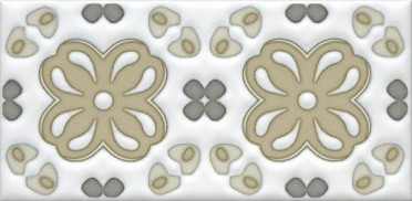 Декор Клемансо STG/A616/16000 орнамент 7.4x15 от Kerama Marazzi (Россия)