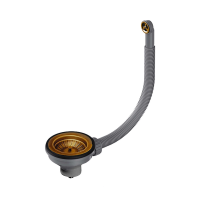 Перелив и выпуск со стоп-вентилем Omoikiri D-01-AB022 4996529 античная латунь