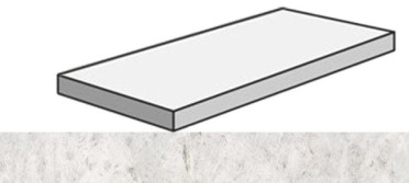 Угловая ступень SENSI GEMS ANG. TOP SX ICEBERG левая (PF60006417) 32x120x4.5x2 от ABK Ceramiche (Италия)