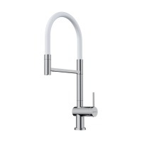 Смеситель для кухни с выдвижной лейкой Omoikiri Kanto-2 Plus-SB BN-WH 4994450 нержавеющая сталь