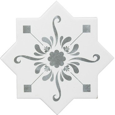 Керамогранит BECOLORS STAR DEC. STENCIL GREY (CV67383) 13.25x13.25 от Cevica (Испания)