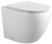 Унитаз приставной с сиденьем микролифт Aquatek Европа AQ1902-00 безободковый