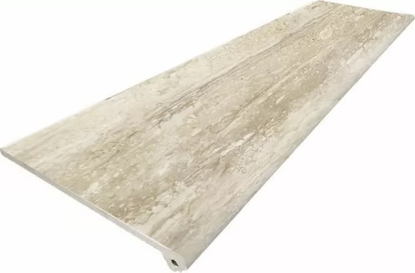 Фронтальная ступень WABI-SABI PELDAÑO FIOR. C1 TRAVERTINO BRESCIA 33x120 от APE Ceramica (Испания)