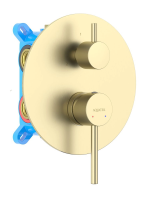 Смеситель для ванны Aquatek Европа AQ1346BG шлифованное золото