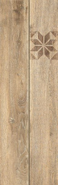 Керамогранит Ornamentwood глаз. декорированный бежевый (C-OW4M013D) 18.5x59.8 от Cersanit (Россия)