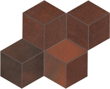 Мозаика Blaze Corten Mosaico Esagono Lapp (A0UM) 30x35 от Atlas Concorde (Италия)