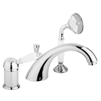 Смеситель на борт ванны с выдвижным душем Cezares Elite ELITE-BVDM-01-Bi хром