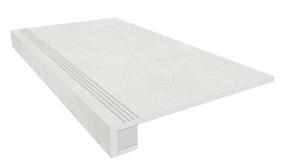 Комплект (Ступень MA01(33x120)непол(прямоугол.бортик)с насечками+Подступенок(14.5x120) 33x120 от Ametis (Россия)