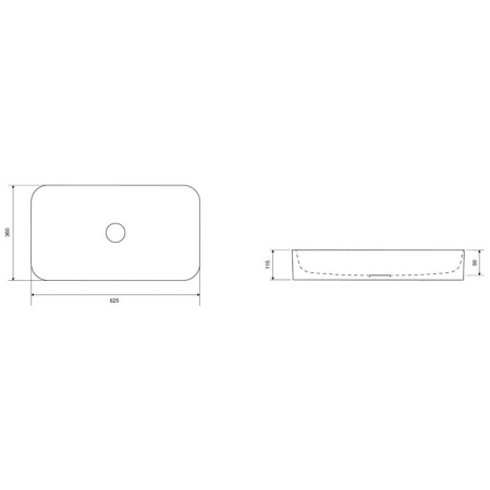 Умывальник EXCELLENT Cori 61