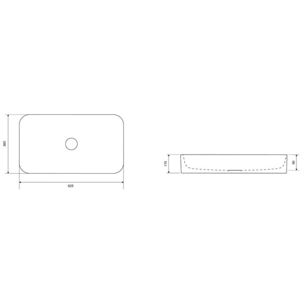 Умывальник EXCELLENT Cori 61