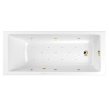 Ванна WHITECROSS Wave Slim 180x80 "RELAX" (золото)