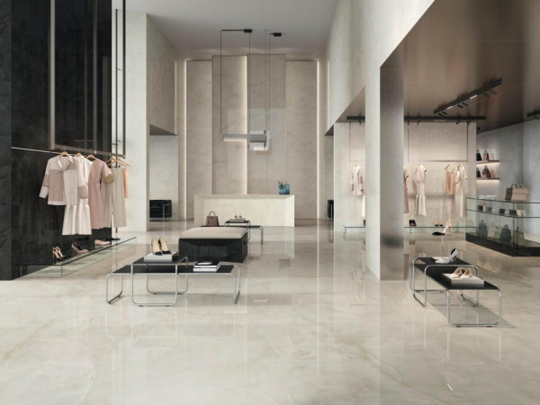 Керамогранит Marvel Onyx White Lapp. 6mm (AJHA) 160x320 от Atlas Concorde (Италия)