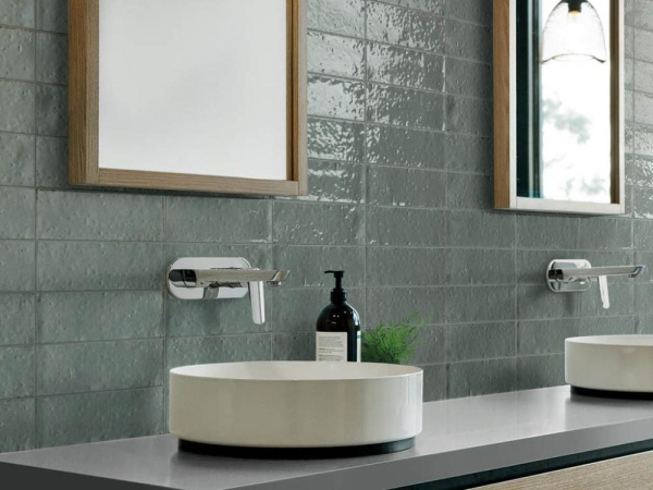 Керамогранит Glace Struttura 3D Raye Avio Glossy (RAEQ) 7.5x20 от Ragno (Италия)