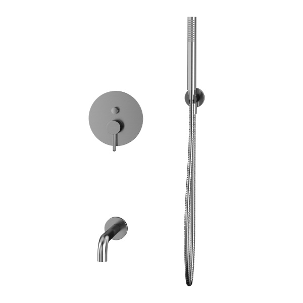 Система для ванны скрытого монтажа WHITECROSS Y YSET06NIB (брашированный никель)