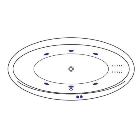 Ванна EXCELLENT Lumina 190x95 "LINE NANO" (хром)