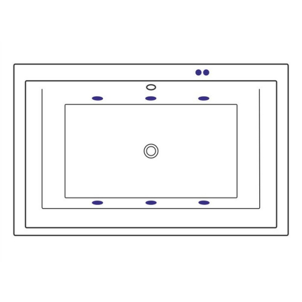 Ванна EXCELLENT Crown Lux 190x120 "SOFT" (хром)