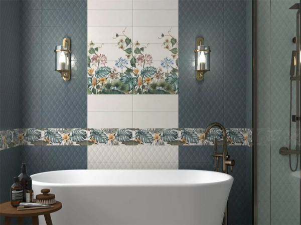 Бордюр Зимний сад структура металл (LSA008) 3.4x40 от Kerama Marazzi (Россия)