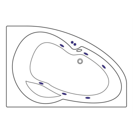 Ванна EXCELLENT Newa 160x95 (правая) "SOFT" (белый)