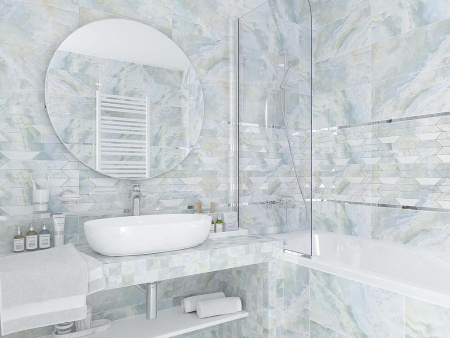 Декор Sky голубой 25x50 от Laparet