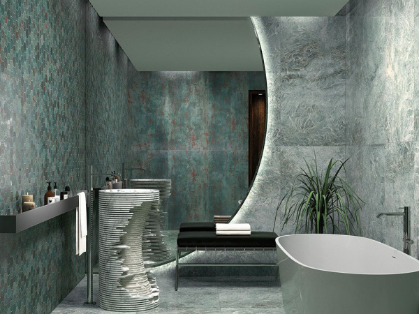 Мозаика METAL SEAGREEN (5x5) 30x30 от TAU Ceramica (Испания)