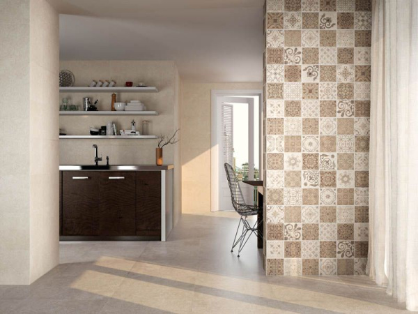Мозаика Mosaico Ozone Mix 2 Bone/Taupe (3) 31.5x31.5 от Baldocer (Испания)