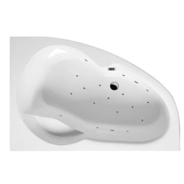 Ванна EXCELLENT Newa 160x95 (правая) "RELAX" (хром)