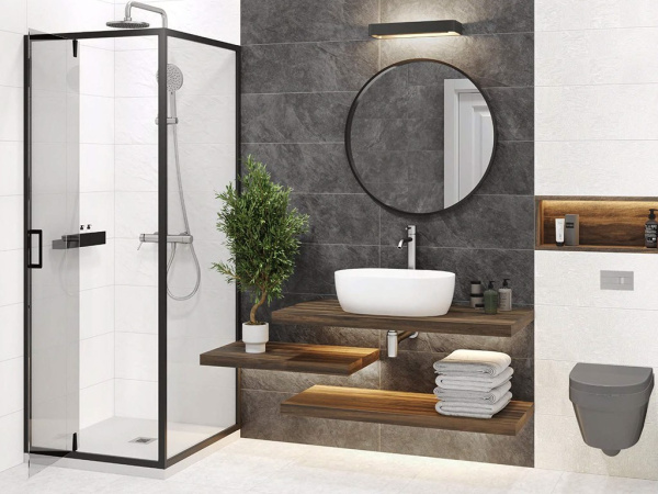 Настенная плитка Grafito Dark (WT15GRF07R) 24.6x74x9.8 от Delacora (Россия)