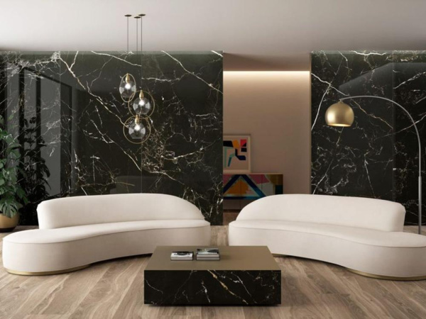 Керамогранит PORTLOREN BLACK NAT. (6mm) (матовая) 120x260 от TAU Ceramica (Испания)