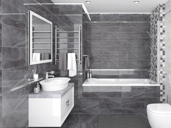 Декор Prime чёрный 25x50 от Laparet