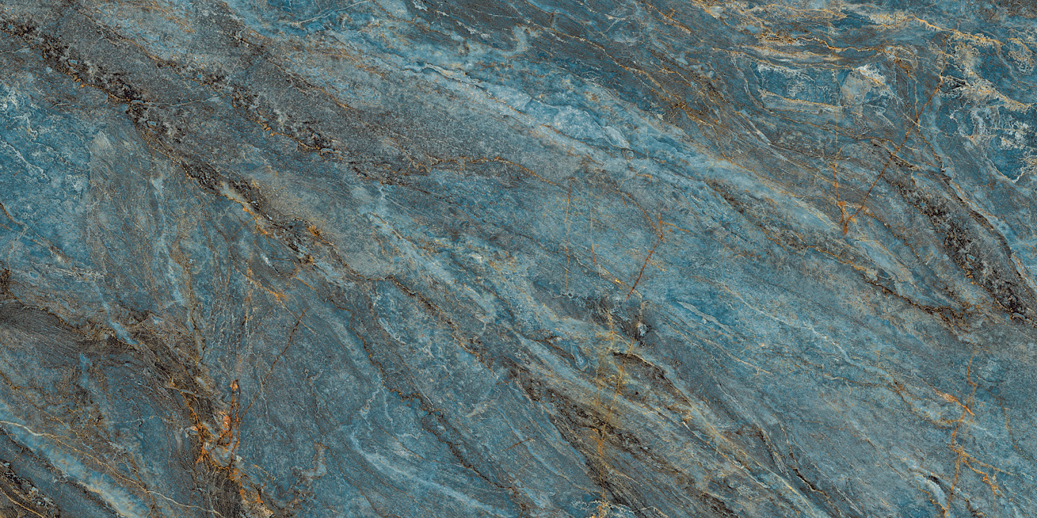 Beam Turquoise Керамогранит бирюзовый 60х120 лаппатированный шайн