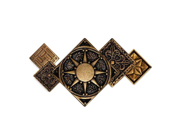 Декор BRONZO-25 вставка VENZEL латунная 5x5 от BronzoDecor (Россия)