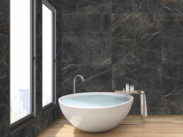 Керамогранит Идальго Граните Сандра Черно-оливковый Легкое лаппатирование (LLR) 60x120 от Idalgo (Россия)