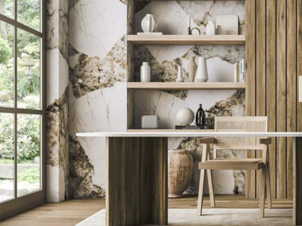 Керамогранит BOOKMATCH PATAGONIA GOLD B POLISHED 160x320x0.6 от Ascale (Испания)