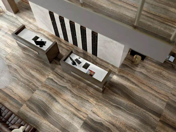 Керамогранит ECCENTRIC LUXE ALMOND GLO 6mm R (778822) 120x280 от REX Ceramiche (Италия)